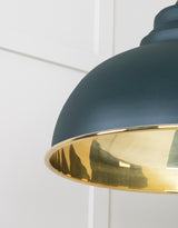 From The Anvil - Smooth Brass Harborne Pendant in Dingle | Sku. 49522DI | Trade Door Handles.