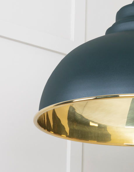 From The Anvil - Smooth Brass Harborne Pendant in Dingle | Sku. 49522DI | Trade Door Handles.