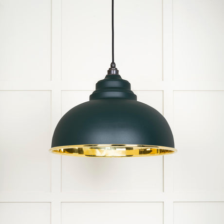 From The Anvil - Smooth Brass Harborne Pendant in Dingle | Sku. 49522DI | Trade Door Handles.