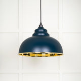 From The Anvil - Smooth Brass Harborne Pendant in Dusk | Sku. 49522DU | Trade Door Handles.