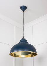 From The Anvil - Smooth Brass Harborne Pendant in Dusk | Sku. 49522DU | Trade Door Handles.
