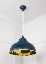 From The Anvil - Smooth Brass Harborne Pendant in Dusk | Sku. 49522DU | Trade Door Handles.