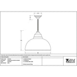 From The Anvil - Smooth Brass Harborne Pendant in Elan Black | Sku. 49522EB | Trade Door Handles.