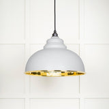 From The Anvil - Smooth Brass Harborne Pendant in Flock | Sku. 49522F | Trade Door Handles.