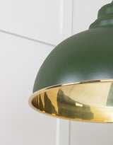From The Anvil - Smooth Brass Harborne Pendant in Heath | Sku. 49522H | Trade Door Handles.