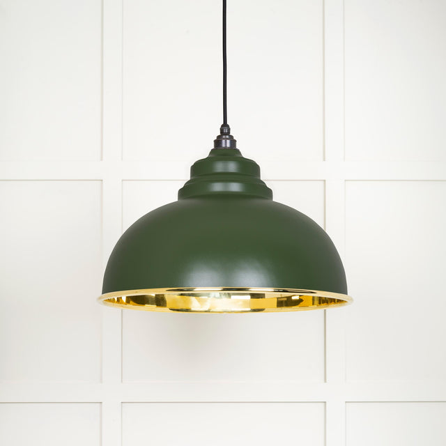 From The Anvil - Smooth Brass Harborne Pendant in Heath | Sku. 49522H | Trade Door Handles.