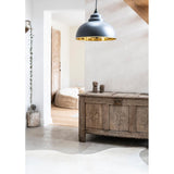 From The Anvil - Smooth Brass Harborne Pendant in Slate | Sku. 49522SL | Trade Door Handles.