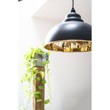 From The Anvil - Smooth Brass Harborne Pendant in Slate | Sku. 49522SL | Trade Door Handles.