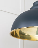 From The Anvil - Smooth Brass Harborne Pendant in Soot | Sku. 49522SO | Trade Door Handles.