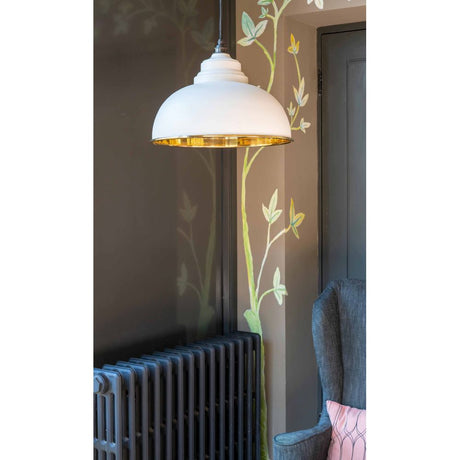 From The Anvil - Smooth Brass Harborne Pendant in Teasel | Sku. 49522TE | Trade Door Handles.