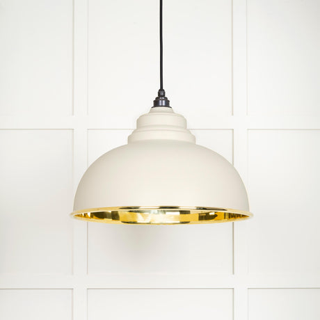 From The Anvil - Smooth Brass Harborne Pendant in Teasel | Sku. 49522TE | Trade Door Handles.