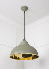From The Anvil - Smooth Brass Harborne Pendant in Tump | Sku. 49522TU | Trade Door Handles.
