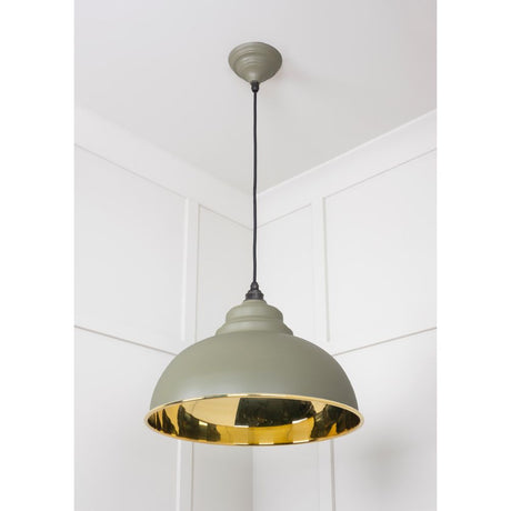 From The Anvil - Smooth Brass Harborne Pendant in Tump | Sku. 49522TU | Trade Door Handles.