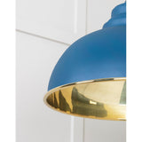 From The Anvil - Smooth Brass Harborne Pendant in Upstream | Sku. 49522U | Trade Door Handles.