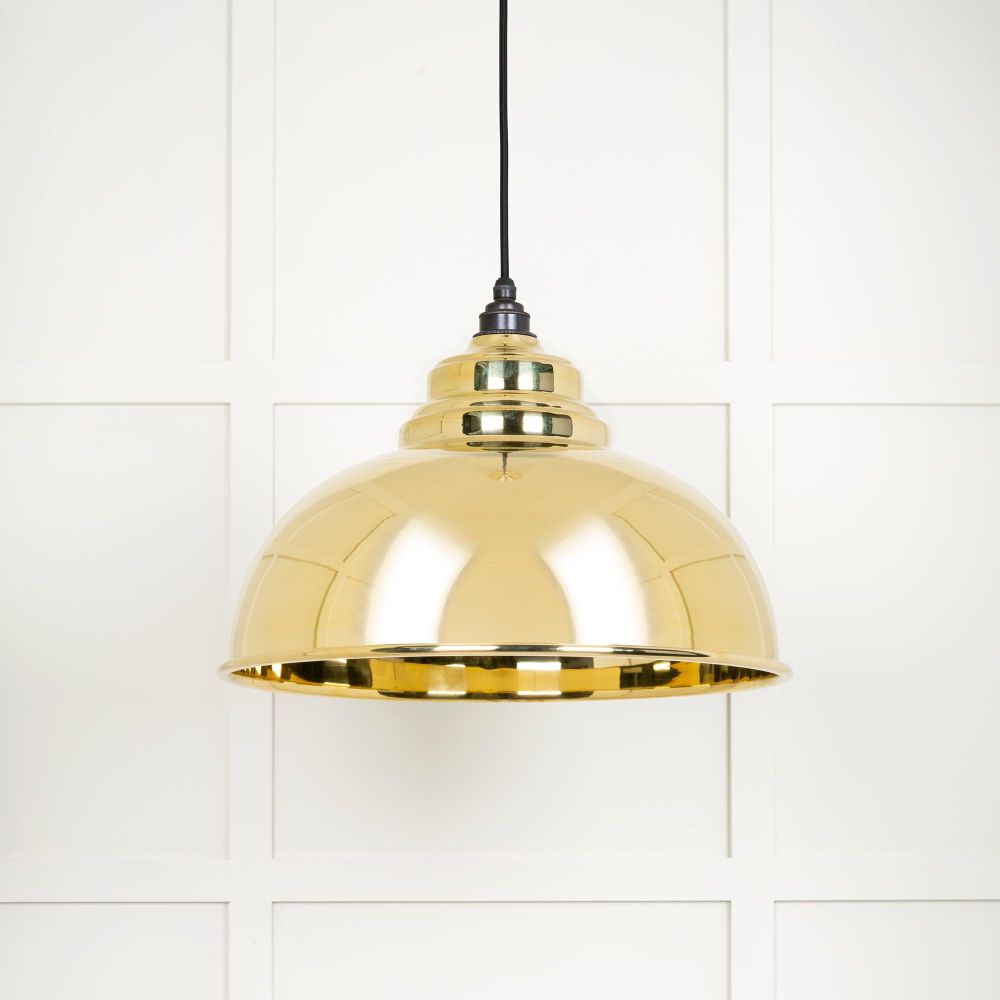 From The Anvil - Smooth Brass Harborne Pendant | Sku. 49522 | Trade Door Handles.