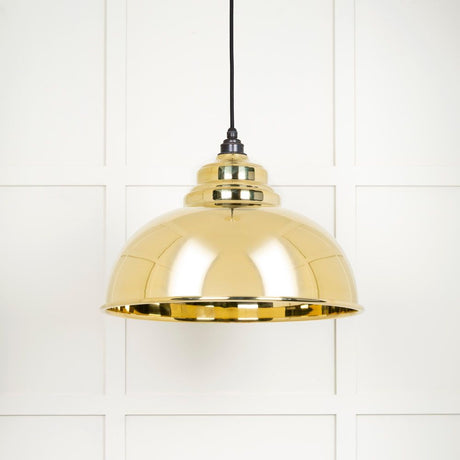From The Anvil - Smooth Brass Harborne Pendant | Sku. 49522 | Trade Door Handles.
