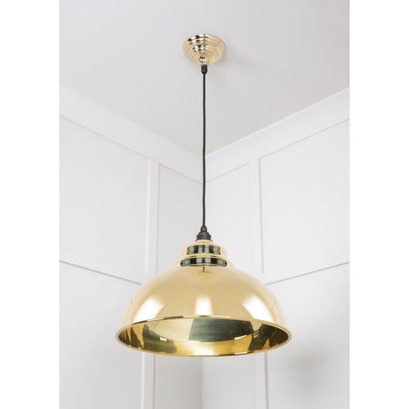 From The Anvil - Smooth Brass Harborne Pendant | Sku. 49522 | Trade Door Handles.