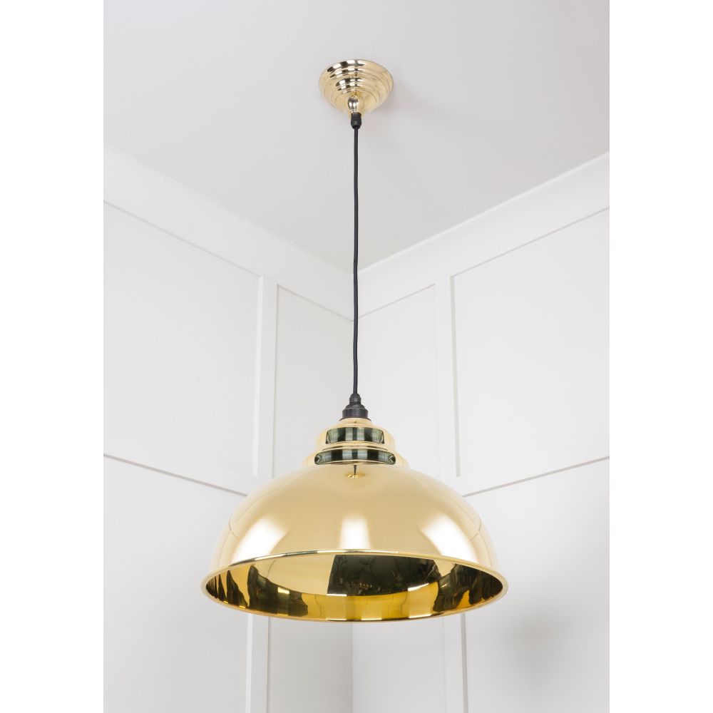 From The Anvil - Smooth Brass Harborne Pendant | Sku. 49522 | Trade Door Handles.