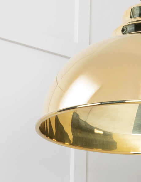 From The Anvil - Smooth Brass Harborne Pendant | Sku. 49522 | Trade Door Handles.