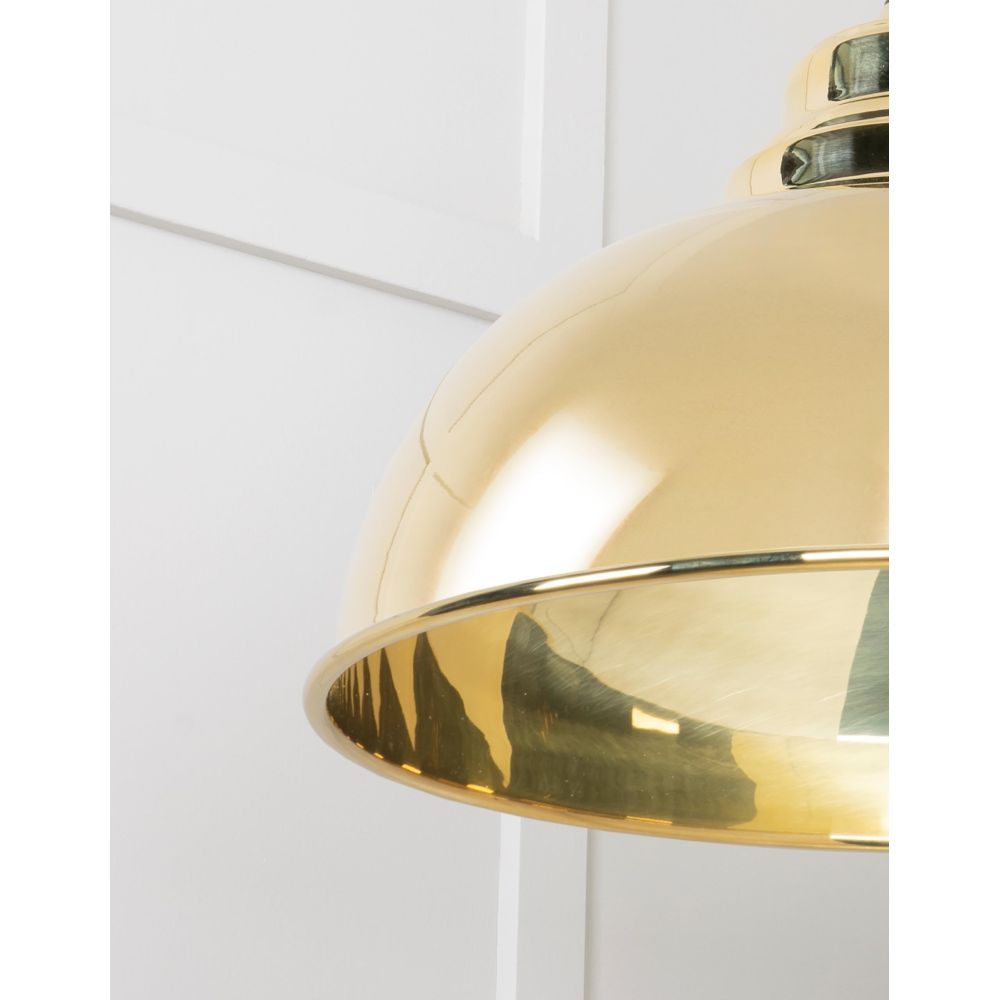 From The Anvil - Smooth Brass Harborne Pendant | Sku. 49522 | Trade Door Handles.