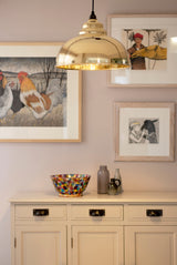 From The Anvil - Smooth Brass Harborne Pendant | Sku. 49522 | Trade Door Handles.