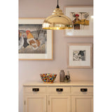 From The Anvil - Smooth Brass Harborne Pendant | Sku. 49522 | Trade Door Handles.