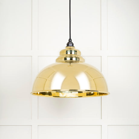 From The Anvil - Smooth Brass Harborne Pendant | Sku. 49522 | Trade Door Handles.