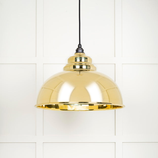 From The Anvil - Smooth Brass Harborne Pendant | Sku. 49522 | Trade Door Handles.