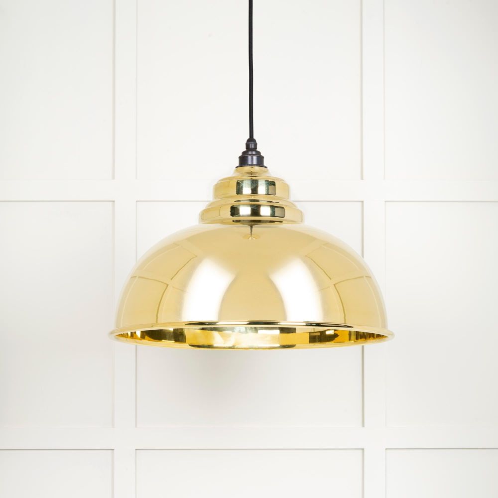 From The Anvil - Smooth Brass Harborne Pendant | Sku. 49522 | Trade Door Handles.
