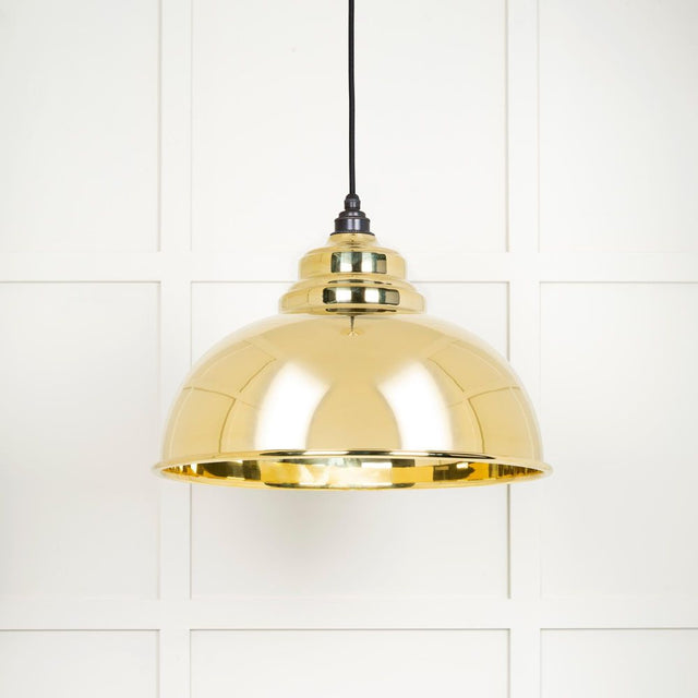 From The Anvil - Smooth Brass Harborne Pendant | Sku. 49522 | Trade Door Handles.