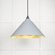 From The Anvil - Hammered Brass Hockley Pendant in Birch | Sku. 49523BI | Trade Door Handles.
