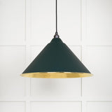 From The Anvil - Hammered Brass Hockley Pendant in Dingle | Sku. 49523DI | Trade Door Handles.