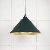 From The Anvil - Hammered Brass Hockley Pendant in Dingle | Sku. 49523DI | Trade Door Handles.