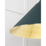 From The Anvil - Hammered Brass Hockley Pendant in Dingle | Sku. 49523DI | Trade Door Handles.
