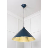 From The Anvil - Hammered Brass Hockley Pendant in Dusk | Sku. 49523DU | Trade Door Handles.