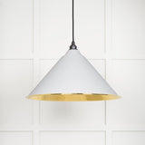 From The Anvil - Hammered Brass Hockley Pendant in Flock | Sku. 49523F | Trade Door Handles.