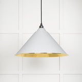 From The Anvil - Hammered Brass Hockley Pendant in Flock | Sku. 49523F | Trade Door Handles.
