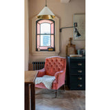 From The Anvil - Hammered Brass Hockley Pendant in Flock | Sku. 49523F | Trade Door Handles.