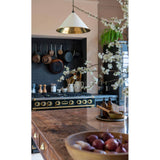From The Anvil - Hammered Brass Hockley Pendant in Flock | Sku. 49523F | Trade Door Handles.