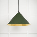 From The Anvil - Hammered Brass Hockley Pendant in Heath | Sku. 49523H | Trade Door Handles.