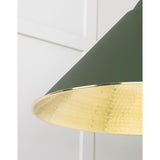 From The Anvil - Hammered Brass Hockley Pendant in Heath | Sku. 49523H | Trade Door Handles.