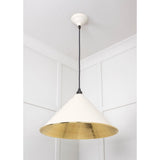 From The Anvil - Hammered Brass Hockley Pendant in Teasel | Sku. 49523TE | Trade Door Handles.