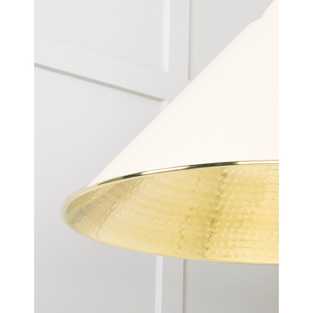 From The Anvil - Hammered Brass Hockley Pendant in Teasel | Sku. 49523TE | Trade Door Handles.