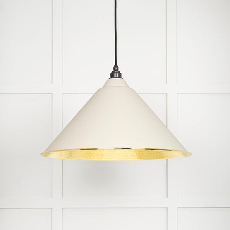 From The Anvil - Hammered Brass Hockley Pendant in Teasel | Sku. 49523TE | Trade Door Handles.