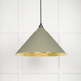 From The Anvil - Hammered Brass Hockley Pendant in Tump | Sku. 49523TU | Trade Door Handles.