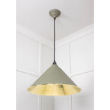 From The Anvil - Hammered Brass Hockley Pendant in Tump | Sku. 49523TU | Trade Door Handles.