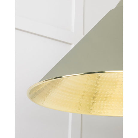 From The Anvil - Hammered Brass Hockley Pendant in Tump | Sku. 49523TU | Trade Door Handles.