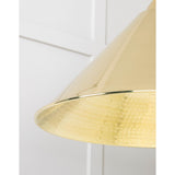 From The Anvil - Hammered Brass Hockley Pendant | Sku. 49523 | Trade Door Handles.