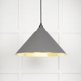 From The Anvil - Smooth Brass Hockley Pendant in Bluff | Sku. 49524BL | Trade Door Handles.
