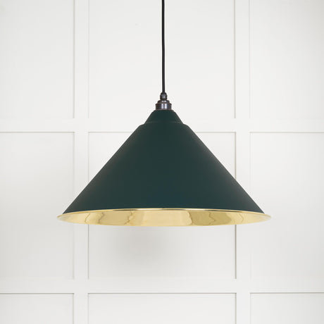 From The Anvil - Smooth Brass Hockley Pendant in Dingle | Sku. 49524DI | Trade Door Handles.